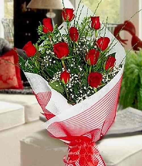 11 adet gülden buket