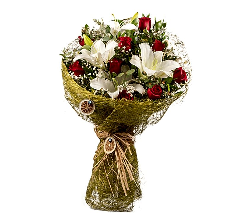 Gül ve Lilyum buketi
